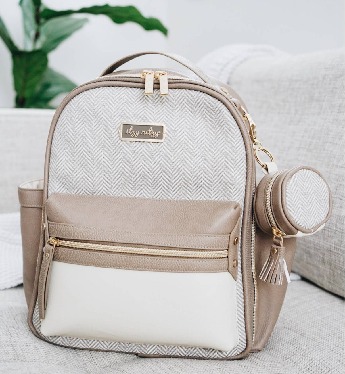 Vanilla Latte Itzy Mini™ Diaper Bag Backpack