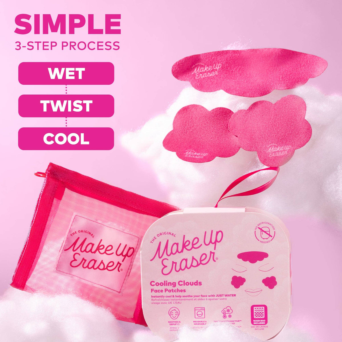 Facial Cooling Clouds Reusable Patches | Instant Cooling