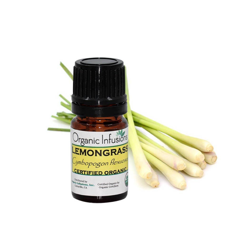 Lemongrass Aromatherapy Essential Oil 100% Organic 5ml