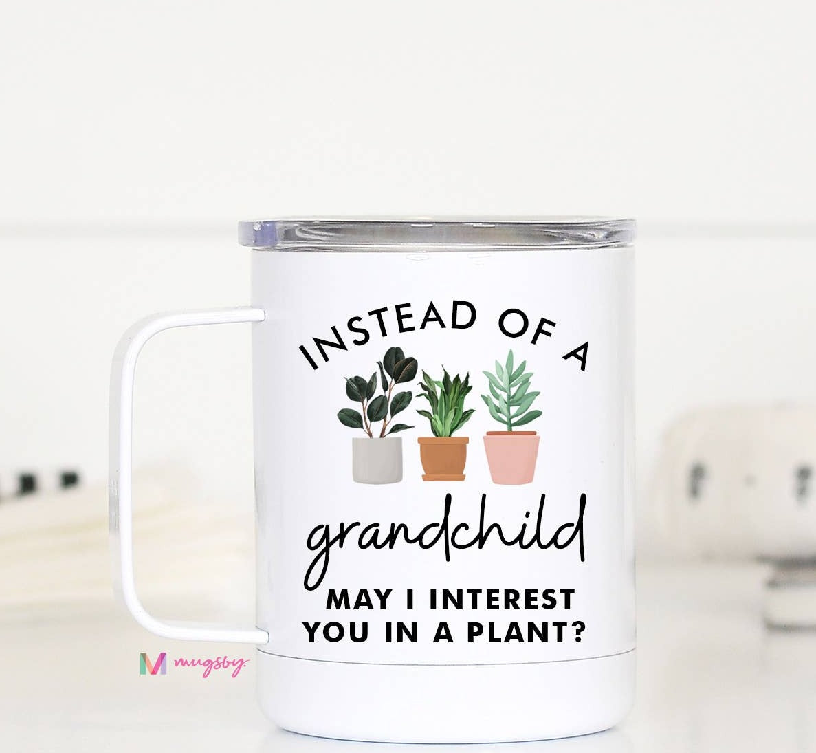 Instead of a Grandchild Travel Cup With Handle