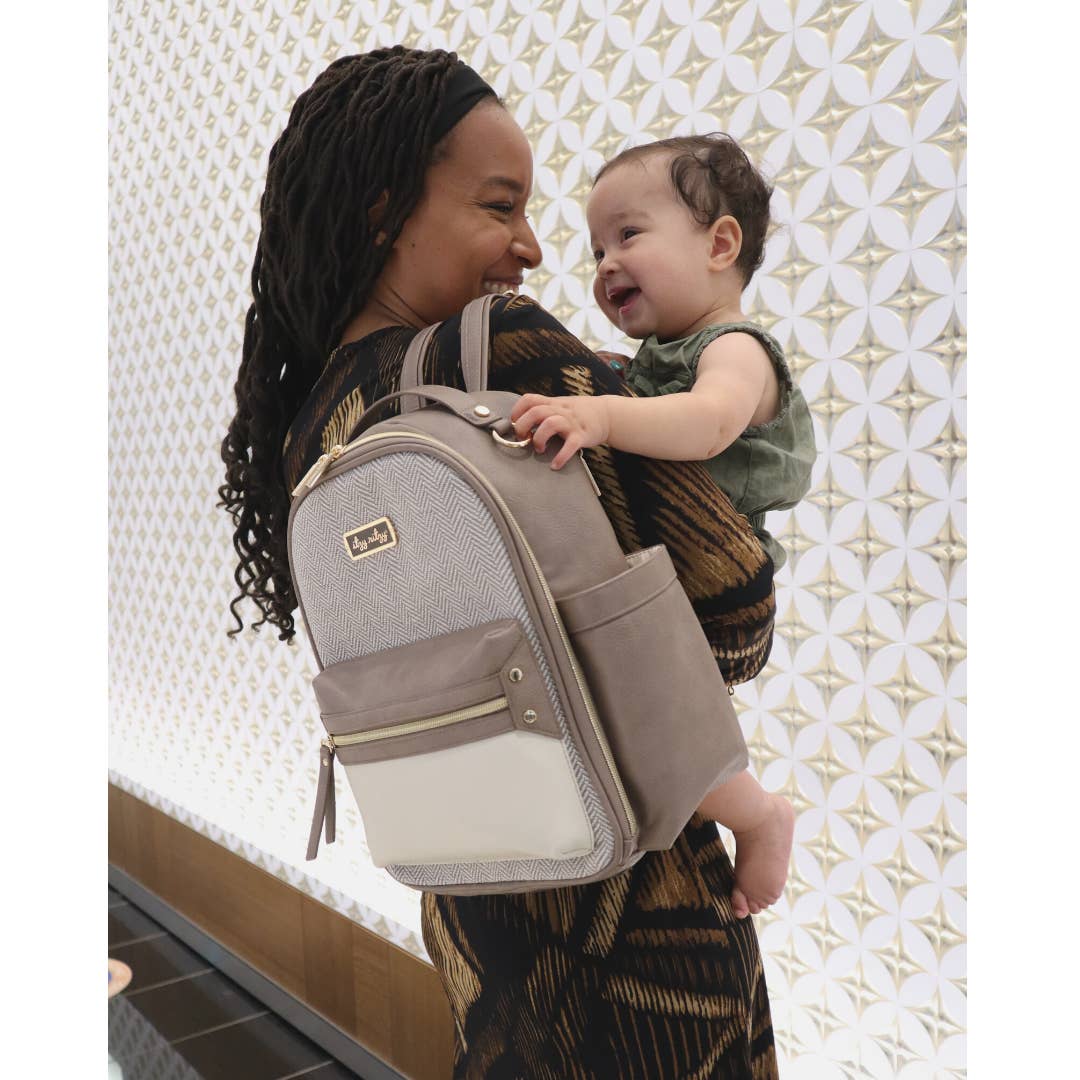 Vanilla Latte Itzy Mini™ Diaper Bag Backpack